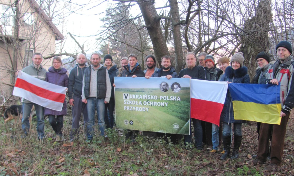 Uczestnicy V Ukraińsko-Polskiej Szkoły Ochrony Przyrody, 2015 rok. Fot. Grzegorz Bożek