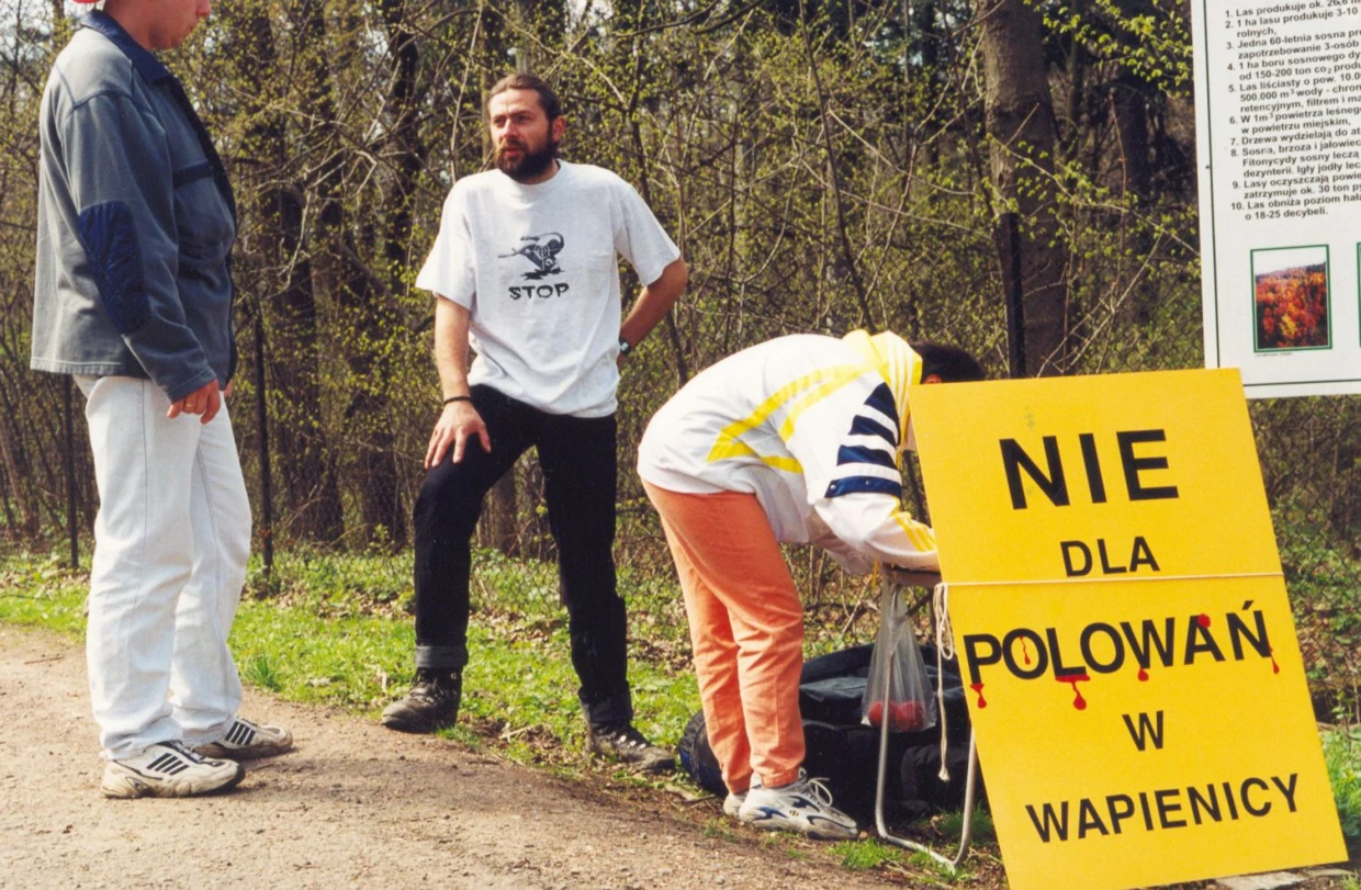 Dolina Wapienicy, kwiecień 2001 r. Fot. Janusz Korbel