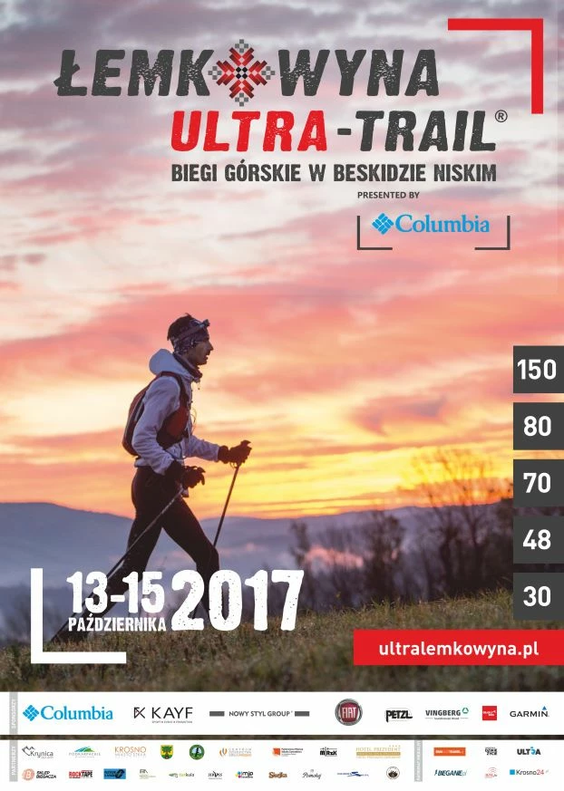 Plakat zawodów
Na trasie w Beskidzie Niskim. Fot. materiały prasowe Łemkowyna Ultra Trail