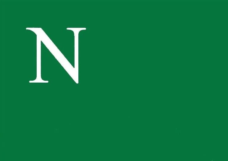 Zielona flaga z literą N – symbol rewolucjonistów natury (Naturrevolutionäre), ruchu społecznego proklamowanego przez Robiena, którego idee przedstawił na zorganizowanym przez siebie w Berlinie w 1922 r. Kongresie Rewolucjonistów Natury.