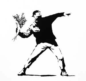 Flowerchucker, Banksy