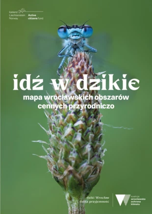 Okładka folderu mapy wrocławskich obszarów cennych przyrodniczo