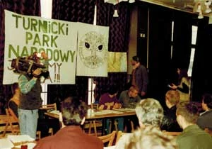 Konferencja w sprawie problemów dotyczących tworzenia Turnickiego PN, Rzeszów, kwiecień 1997 r. Fot. Jacek Zachara