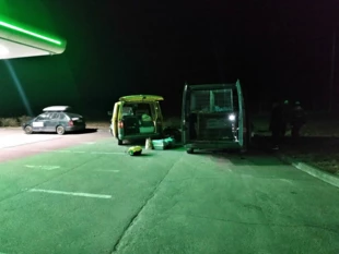 Przeładunek zwierząt w Szeginiach, niedaleko granicy polsko-ukraińskiej