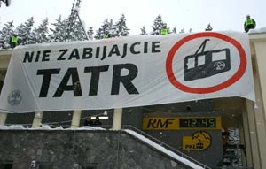 Protest przeciwko oddaniu do użytku kolei linowej o zwiększonej przepustowości, Kuźnice 2007