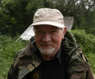 Prof. Ludwik Tomiałojć w syberyjskiej dziczy, 2012 r. Fot. Archiwum Profesora