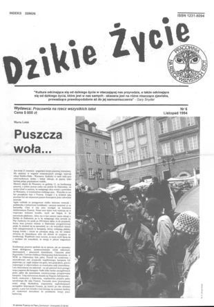 Wywiad opublikowany w Dzikim Życiu, nr 6, listopad 1994