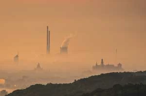 Kraków w smogu.