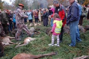 Hubertus Spalski – pokot z udziałem dzieci, 2014 r. Fot. Joanna Bieńkowska