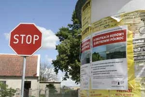 Stop Elektrowni Północ” informowałao skutkach budowy elektrowni, czerwiec 2014 r. fot. Radosław Sawicki