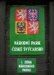 
Oznaczenie granicy I strefy parku narodowego. Fot. Andrzej Ginalski
