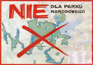 Ulotka „Nie dla parku narodowego” z 2012 r. Fot. Krzysztof A. Worobiec