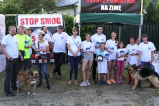 Happening antysmogowy w Bystrej k. Bielska-Białej, lipiec 2018 r. Fot. Paweł Pryszcz