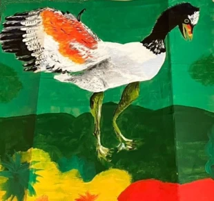 Najpierw trzeba wyjść na suchy ląd. Autorka grafiki i zdjęcia Weronika Wachowiak