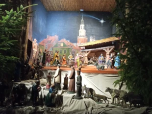 Ruchomy żłóbek w kościele św. Wojciecha. Fot. Bartosz Światek