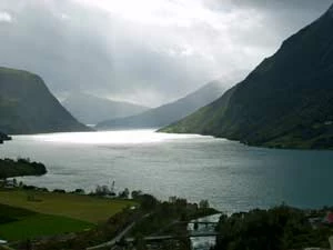 Fiord Skjolden, Norwegia. Fot. Piotr Skubała