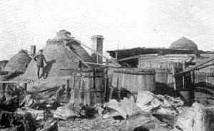 Taką Hajnówkę zobaczyli Niemcy w 1915 r. Reprodukcja z „Bialowies in deutscher Verwaltung”