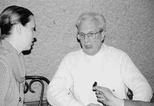 
Francois Van Meulebeke podczas rozmowy z Joanną Matusiak. Fot. Krzysztof Mazurkiewicz

