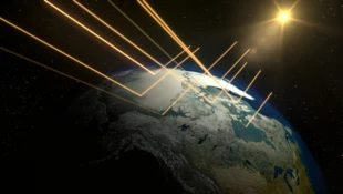 Albedo lodu arktycznego – widok na Kanadę i Alaskę, 12 grudnia 2003 r. Fot. NASA