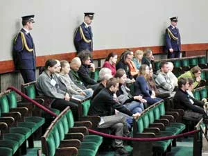 Sejm, odczyt projektu ustawy przez Krzysztof A. Worobca. Fot. Marek Broniarek