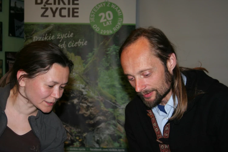 Wieloletni współpracownicy Miesięcznik Dzikie Życie - Karolina Bielenin-Lenczowska i Dariusz Matusiak....