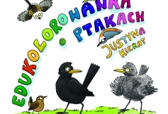 Miesięcznik Dzikie Życie poleca książeczkę „Edukolorowanka o ptakach” Justyny Kierat