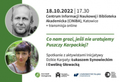 Łukasz Synowiecki i Ewelina Głowacka w 79 spotkaniu Klubu Myśli Ekologicznej