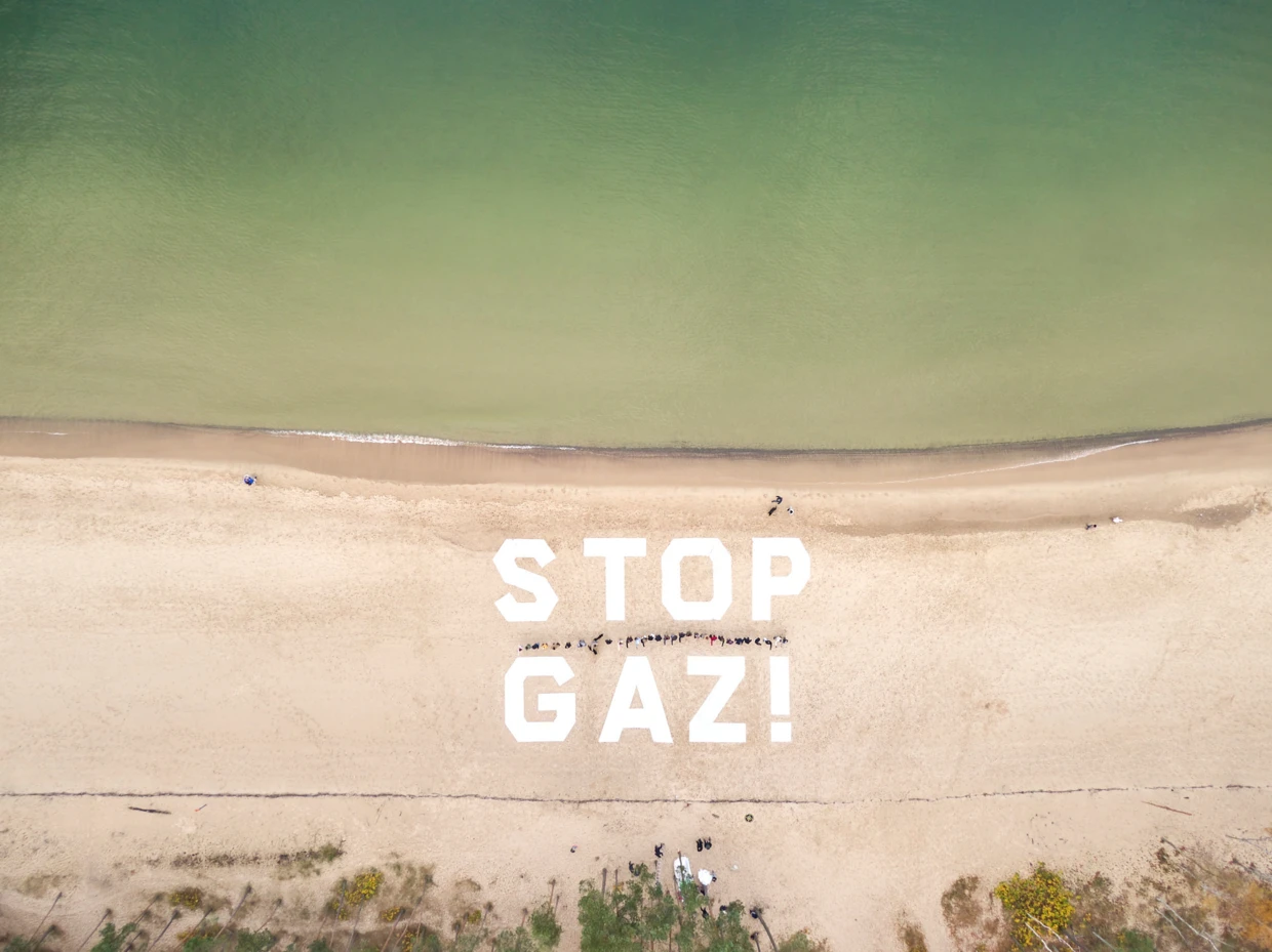 Ślad węglowy gazu LNG jest o 33 proc. większy niż węgla. Fot. Greenpeace Polska