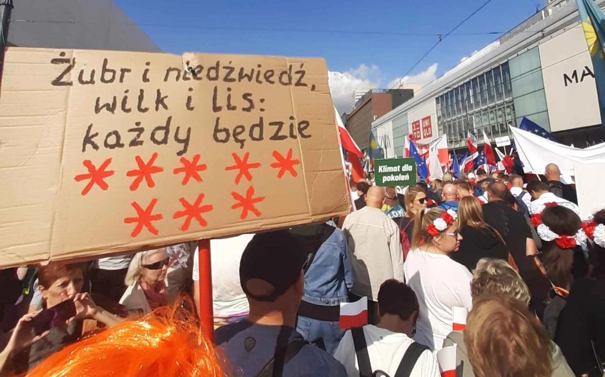 Antyrządowy protest 1 października 2023 r.