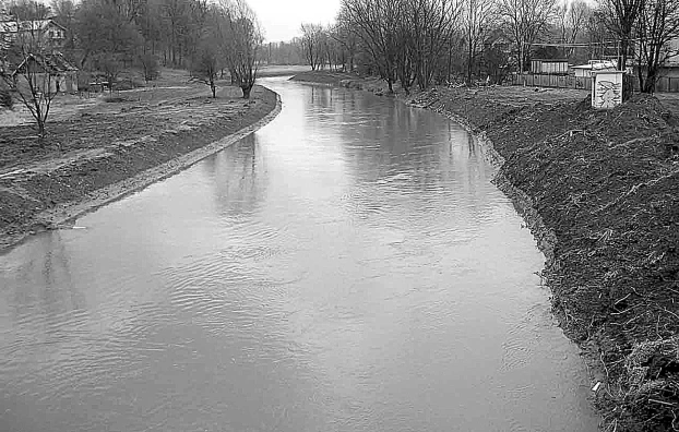 Wisłok po regulacji. Fot. Tomasz Ekert