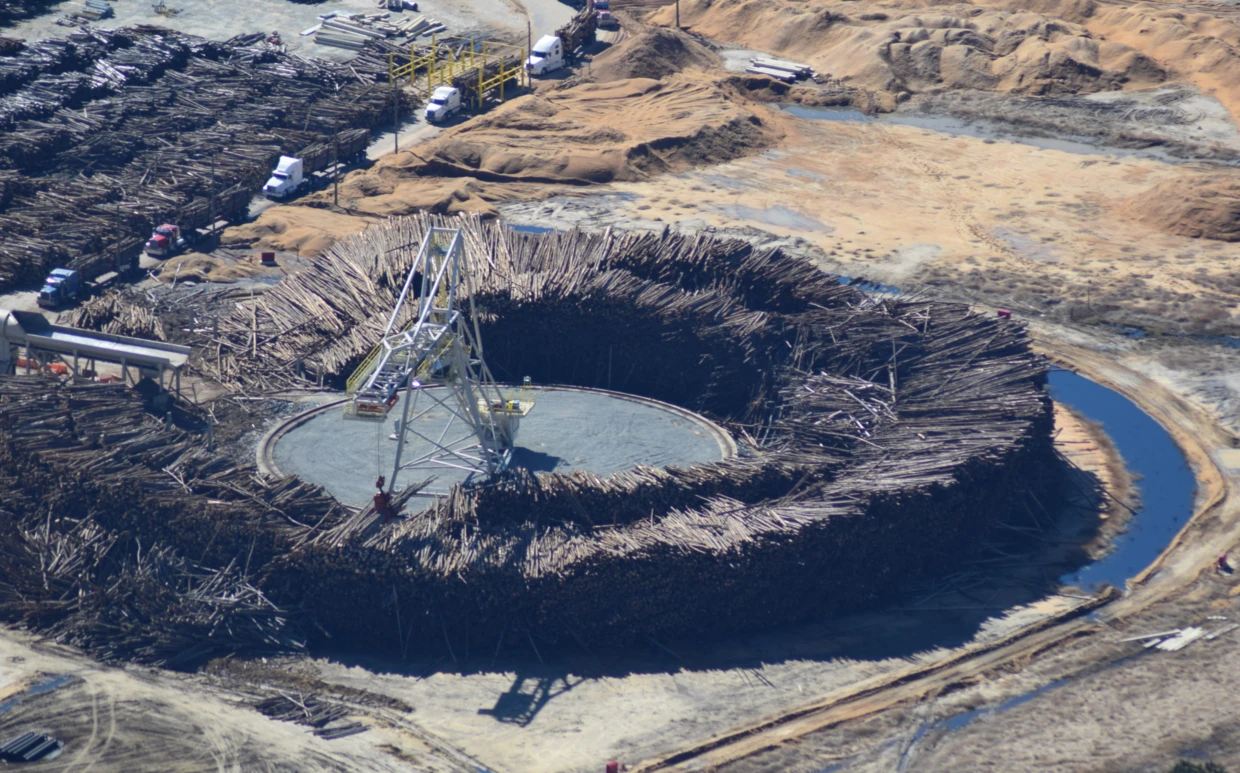 Produkcja pelletu w płd.-wsch. USA. Fot. Dogwood Alliance