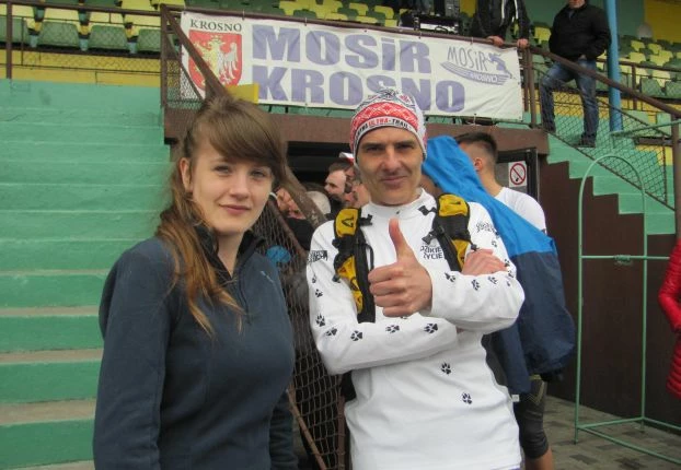 
Sylwia i Grzegorz zadowoleni po biegu. Fot. Mateusz Błaż
