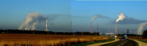 
Panorama Białoreczeńskiego Kombinatu Chemicznego w Krasnodarskim Kraju. Fot. Walery Brinich
