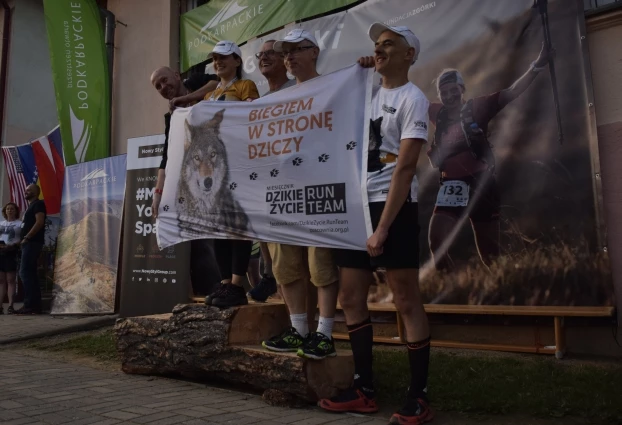 
Drużyna Dzikie Życie RunTeam z 1 miejscem na podium. Fot. Joanna Szuster
