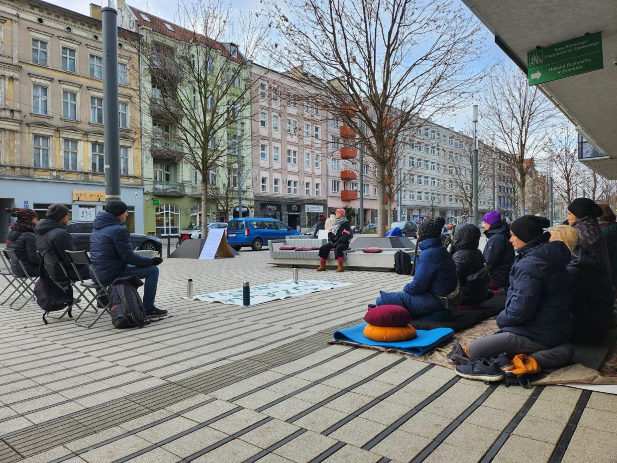Cisza dla Klimatu w Poznaniu, marzec 2024 r. Fot. Dobiesław Pałeczka