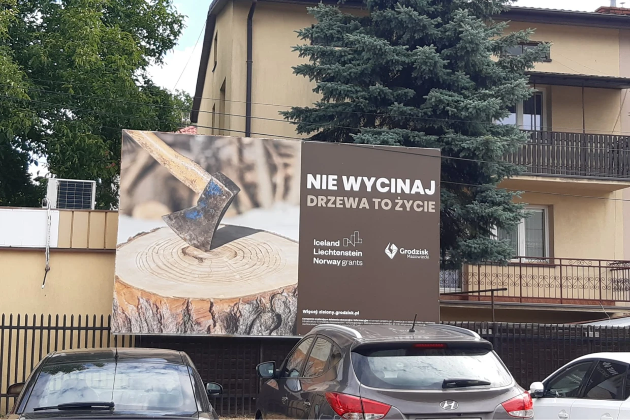 „Nie wycinaj", Kampania w Grodzisku Mazowieckim, lipiec 2025, fot. K. Wiekiera