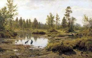 Bagna poleskie, mal. Iwan Szyszkin, 1890 r.