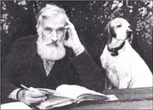 Oleg Wołkow z wiernym przyjacielem Reksem