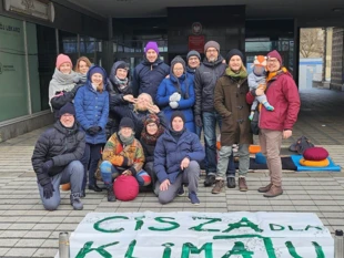 Cisza dla Klimatu w Poznaniu, grudzień 2024 r. Fot. Dobiesław Pałeczka