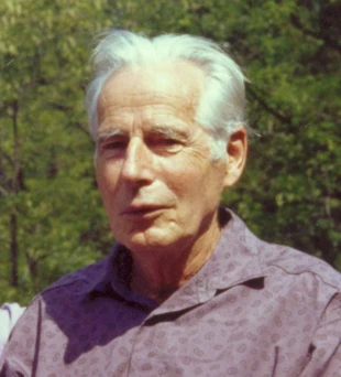 Arne Naess w Dolinie Wapienicy w Bielsku-Białej, 1992 r. Fot. Archiwum Pracowni