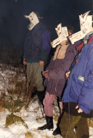 Warsztat Zgromadzenie Wszystkich Istot na Pilsku,grudzień 1996 r. Fot. z archiwum Pracowni