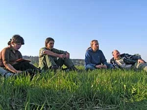 Szkolenie SMPC, Bystra 2009 r., Radosław Ślusarczyk drugi z prawej. Fot. Małgorzata Smółka