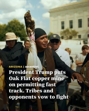 Apacze nadal walczą o Oak Flat. Screen z AZcentral