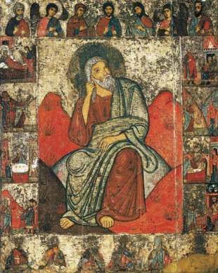 
Prorok Eliasz na pustyni, ikona, Szkoła pskowska, Galeria Trietiakowska, Fot. Wikipedia
