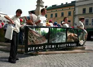 Akcja w obronie Kotarza w Cieszynie. Fot. Dominika Serzysko