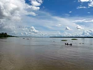 
Rio Solimoes w drodze z Tefe do Jurua. Fot. Stanisław Jaromi
