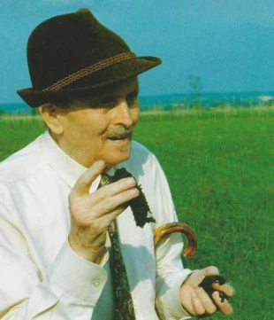 Prof. Mieczysław Jasnowski (1920-1993) podczas ostatniej wizyty na Międzyodrzu, 14 maja 1993 r. Fot. H. Müller