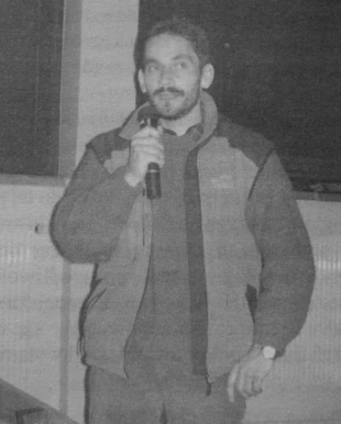 Tomasz Borucki podczas wystąpienia w Siedlcach. Fot. Ryszard Kowalski