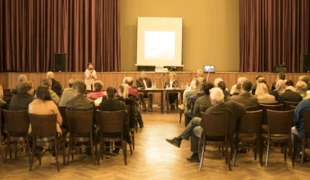Ruch Antysmogowy podczas spotkań gminnych, Wilkowice, 10 kwietnia 2018. Fot. Alan Weiss