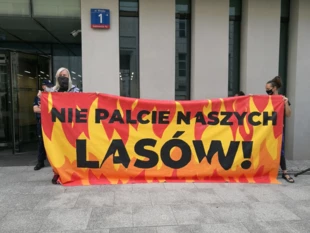 Protest obywatelski przeciwko nowelizacji Ustawy OZE pod Sejmem, Warszawa 14 lipca 2020 r. Fot. Radosław Ślusarczyk